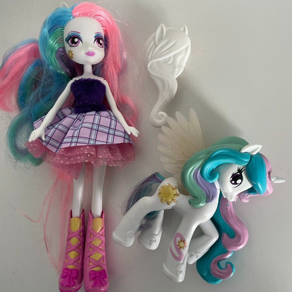 My Little Pony Equestria Girls Princess Celestia 9" Doll and Pony Set 2012